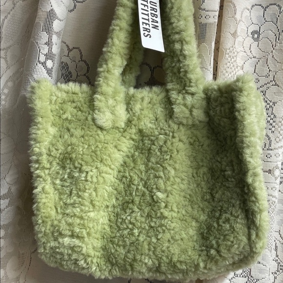 Urban Outfitters Handbags - Urban Outfitters Plush Green Tote NWT